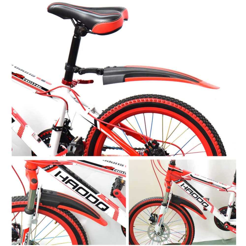BlueSunshine Adjustable Road Mountain Bike Bicycle Cycling Tire Front/Rear Mud Guards Mudguard Fenders Set - Image 3