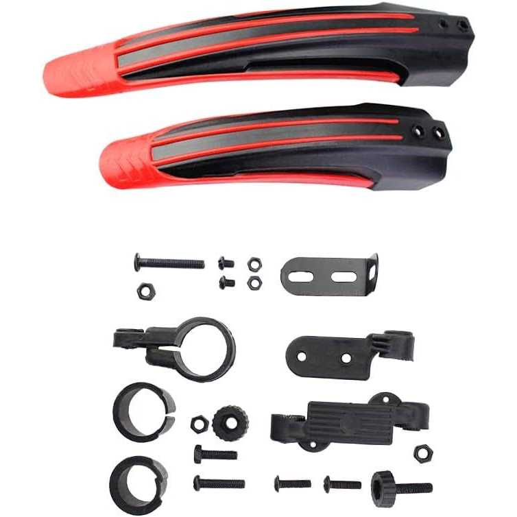 BlueSunshine Adjustable Road Mountain Bike Bicycle Cycling Tire Front/Rear Mud Guards Mudguard Fenders Set - Image 3