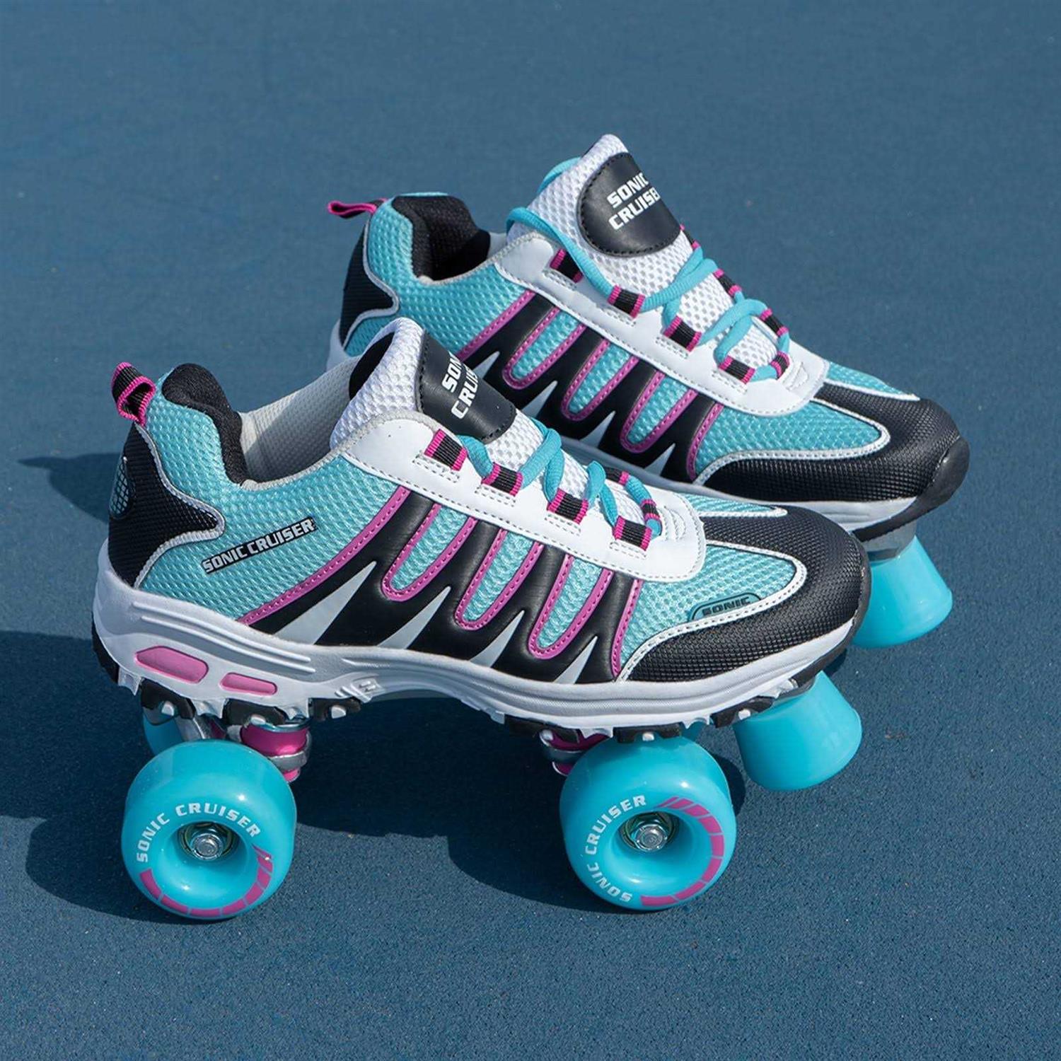 Lenexa Sonic Cruiser 2.0 Unisex Outdoor High Performance Rebound Wheels Quad Roller Speed Skates for Men and Women - Image 2