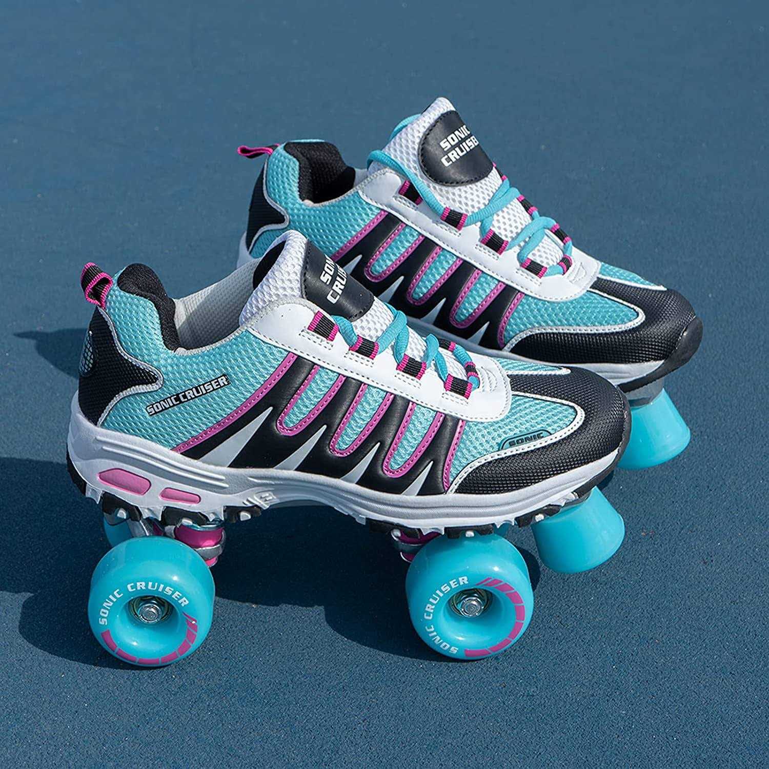Lenexa Sonic Cruiser 2.0 Unisex Outdoor High Performance Rebound Wheels Quad Roller Speed Skates for Men and Women - Image 2
