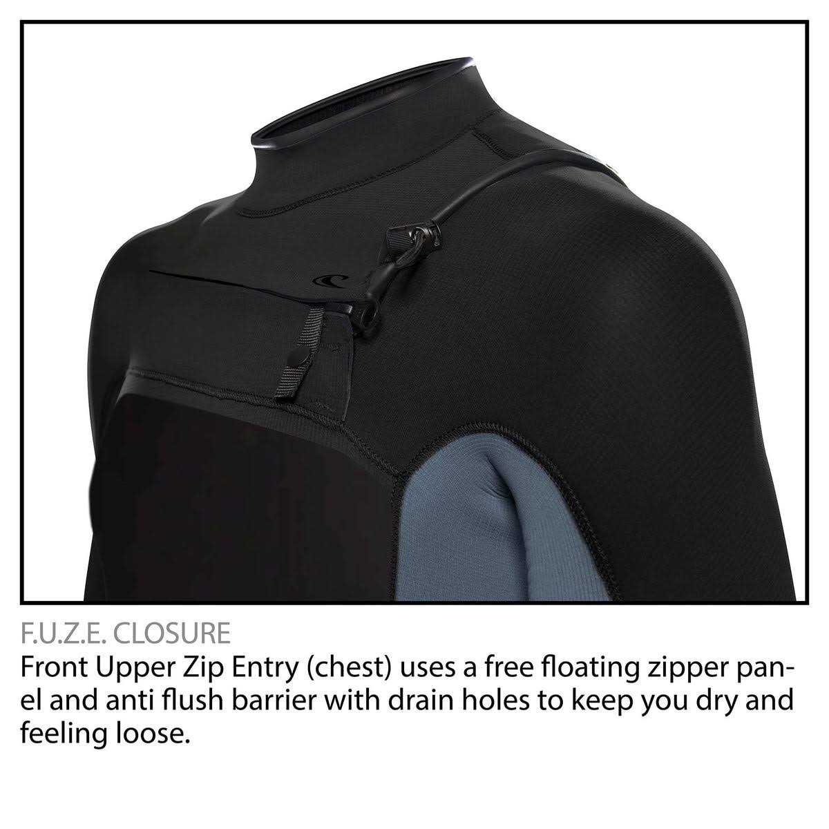 O&Neill Hyperfreak 3/2+mm Chest Zip Full Wetsuit Men's - Image 4