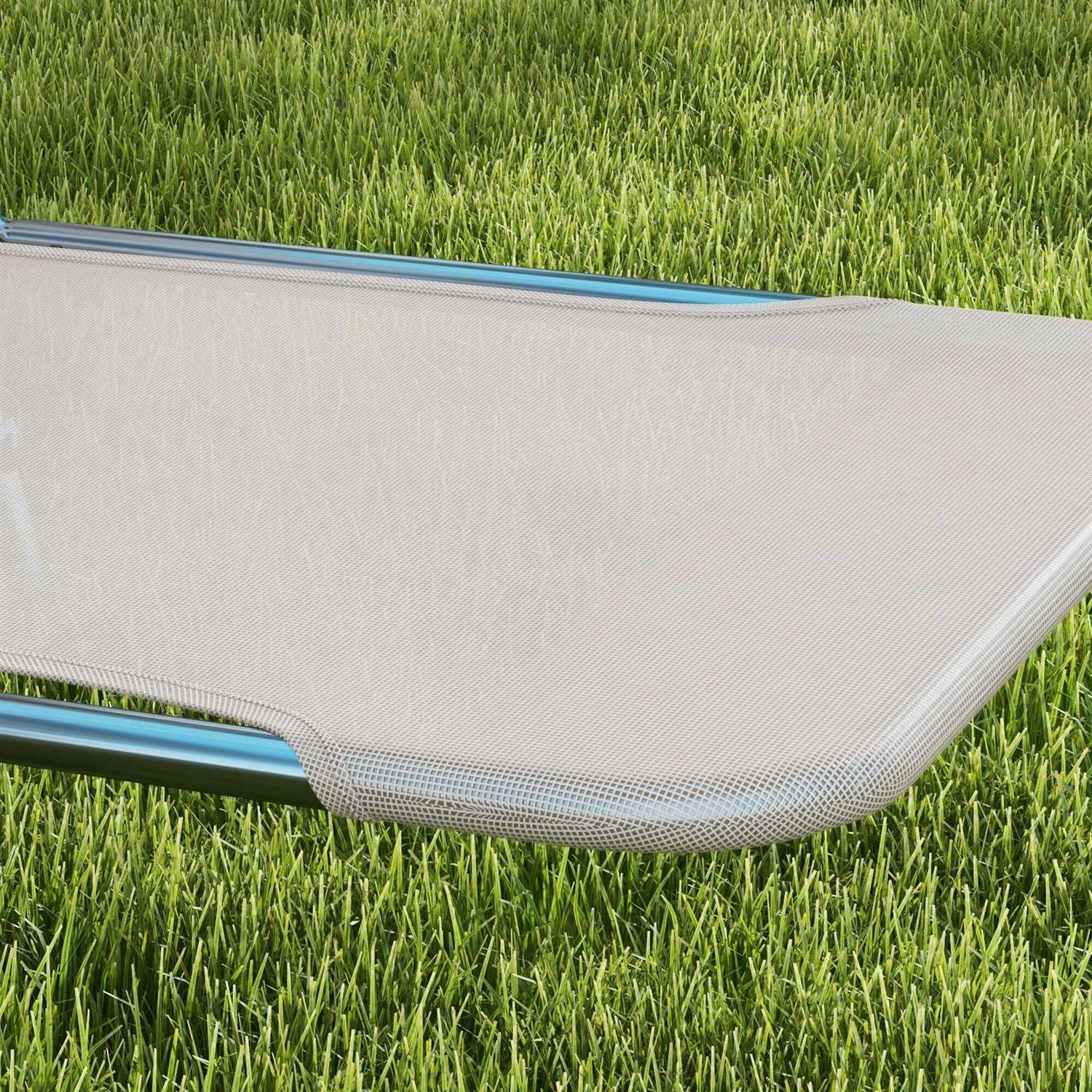 Outsunny Folding Chaise Lounge Pool - Image 5