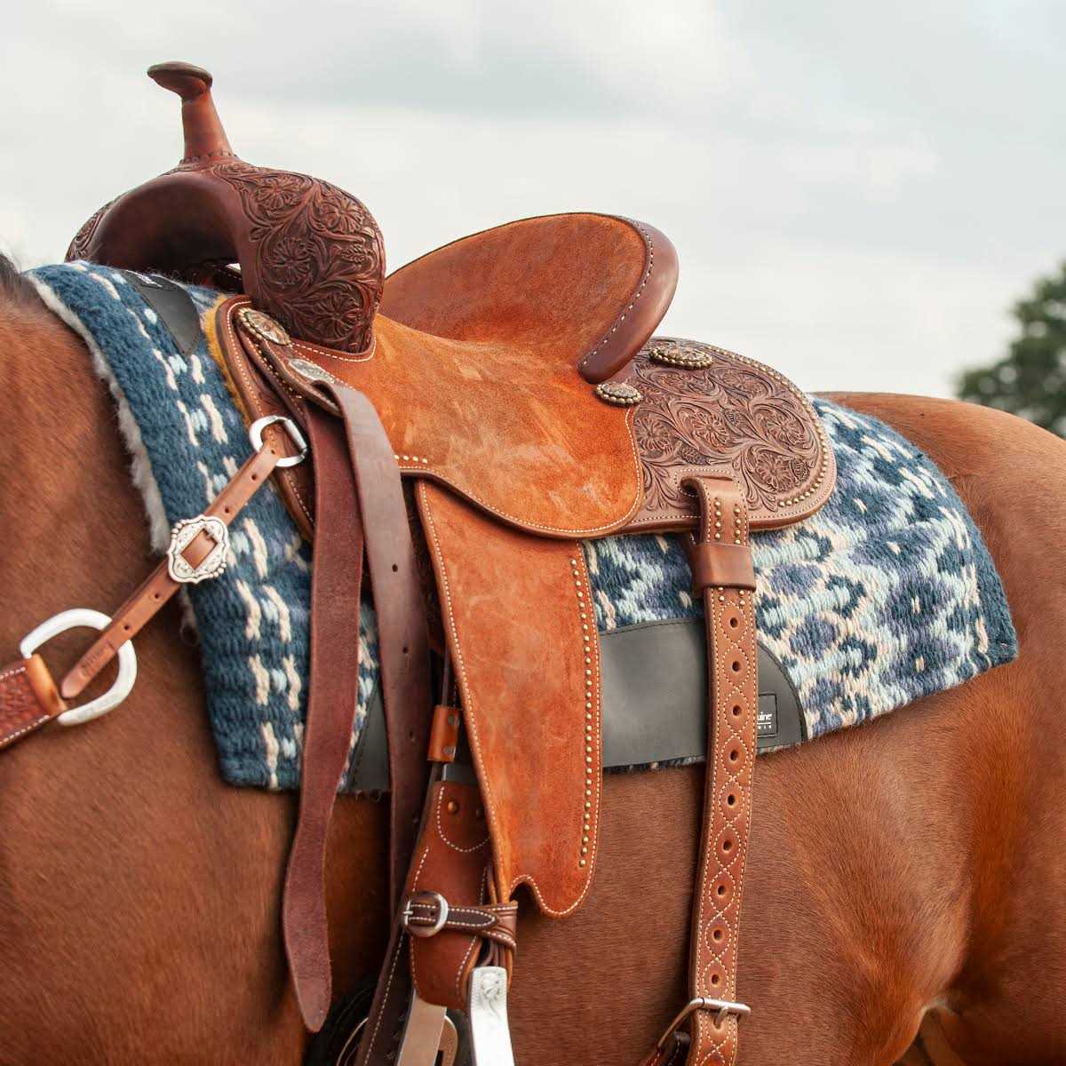 Classic Equine Sensorflex Saddle Pad Wool Top - Image 3