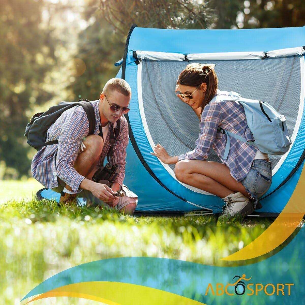 Abco Tech Pop-Up Tent and Automatic Instant Portable Cabana Beach Tent Pop Up Shade Tent - Image 4