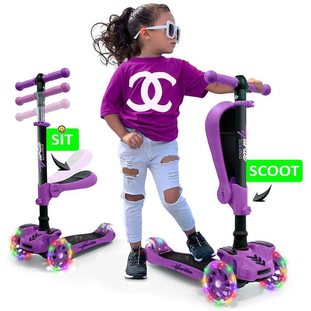 Hurtle ScootKid 3 Wheel Toddler Toy Scooter LED - Image 5