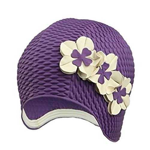 Sporti Bubble Swim Cap With Chin Strap - Image 2