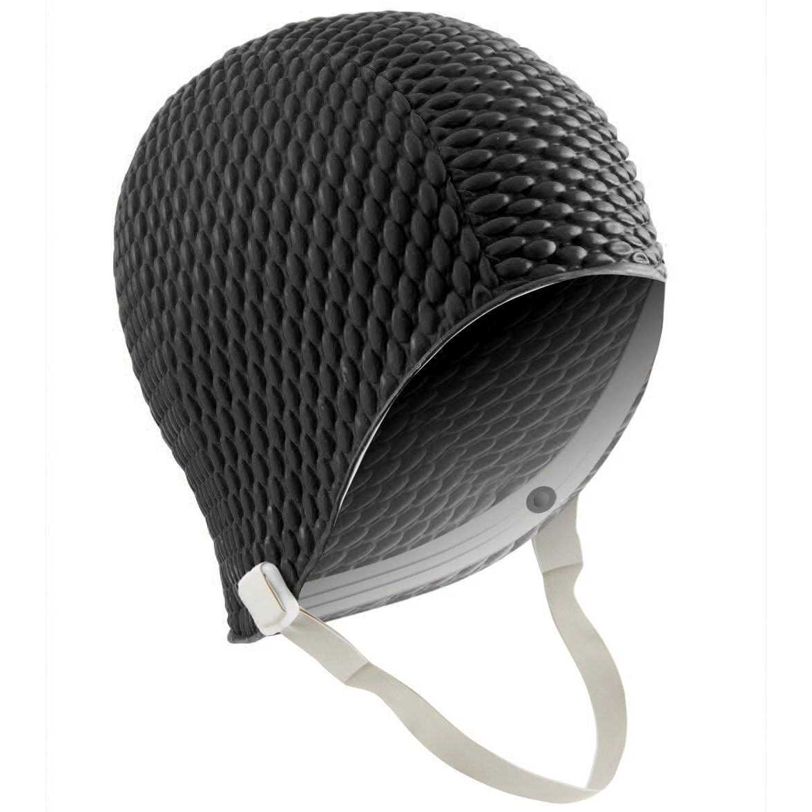 Sporti Bubble Swim Cap With Chin Strap - Image 2