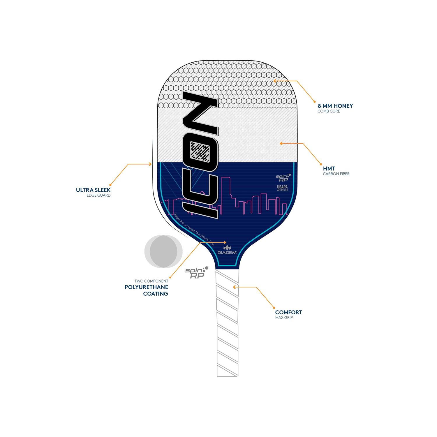 Diadem Icon Pickleball Paddle - Image 3