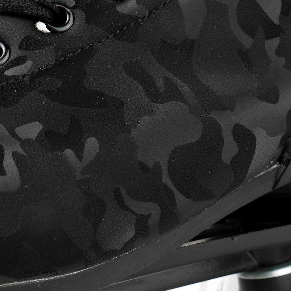 jessie Womens Classic Roller Skates High-top Double-Row Four Wheels Cowhide Outdoor Skating for Youth Boys Girls with Shoes Bag - Image 2