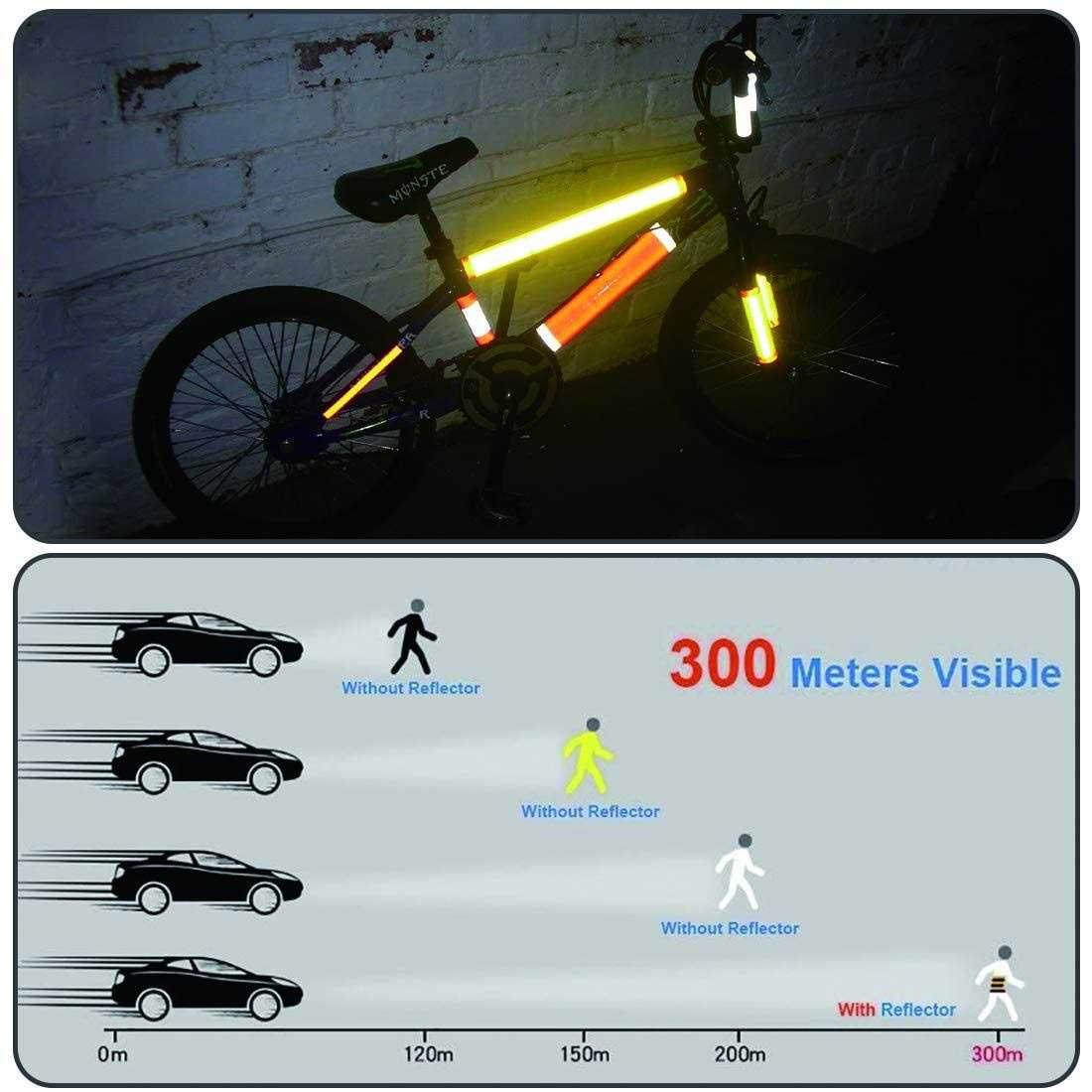 KOECTWYM Kids' Bicycle Training Wheels Flash Mute Heavy Duty Rear Wheel with Stabilizers Mounted 1 Pair + 1 Reflective - Image 4