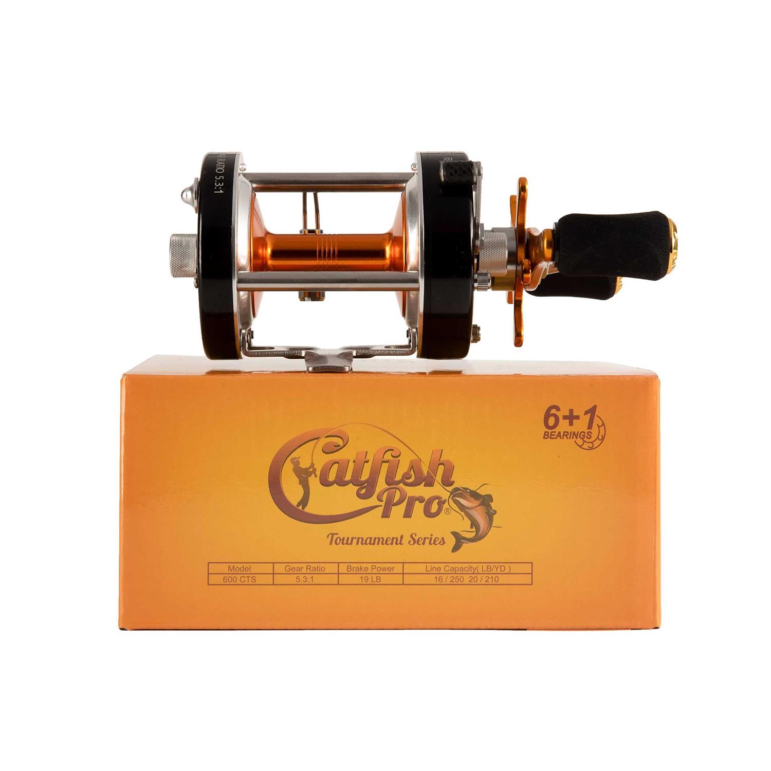 Catfish Pro Tournament Series Round Baitcasting Reel 600 CTS - Image 4
