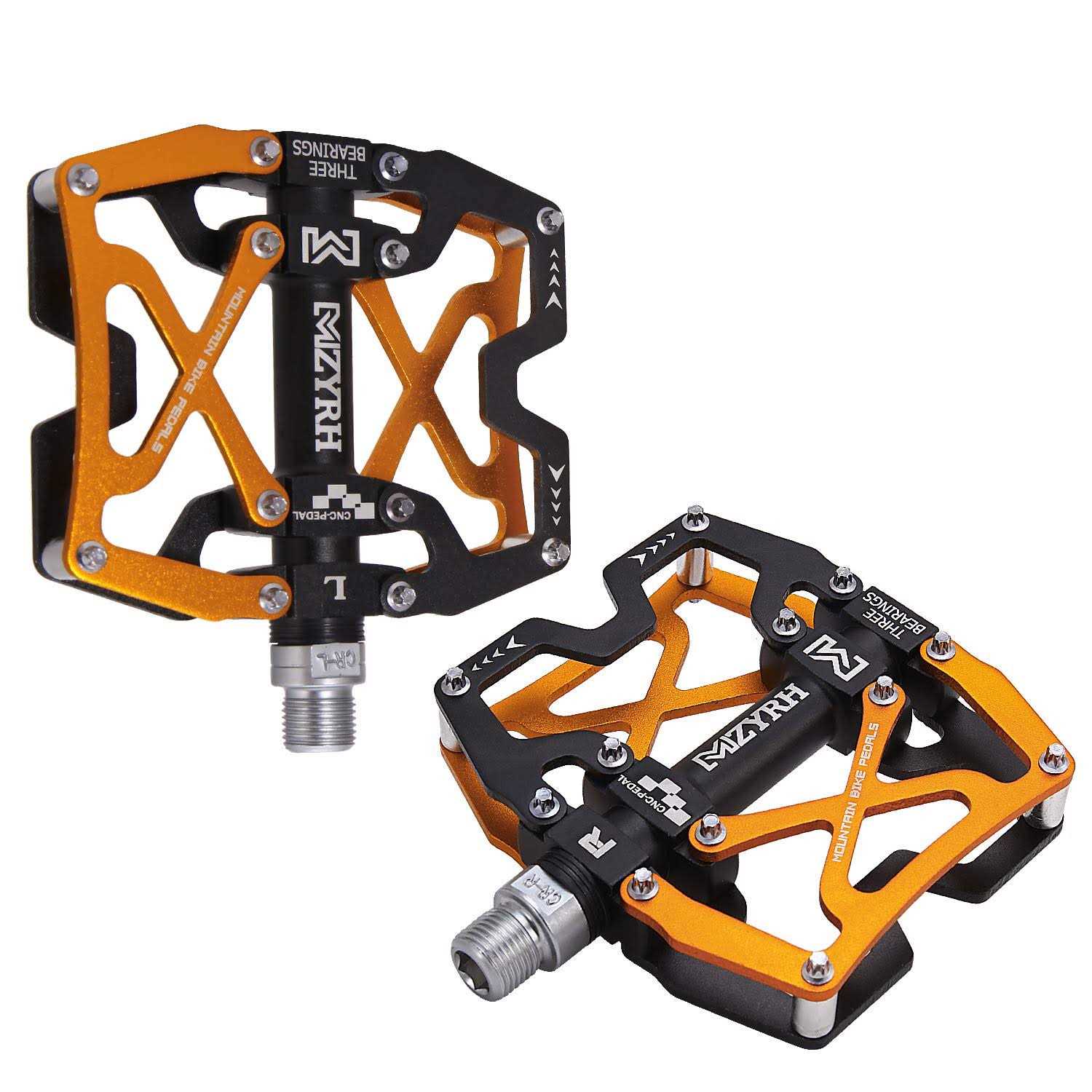 MZYRH Mountain Bike Pedals Ultra Strong Colorful CNC Machined 9/16 Cycling Sealed 3 Bearing Pedals - Image 4
