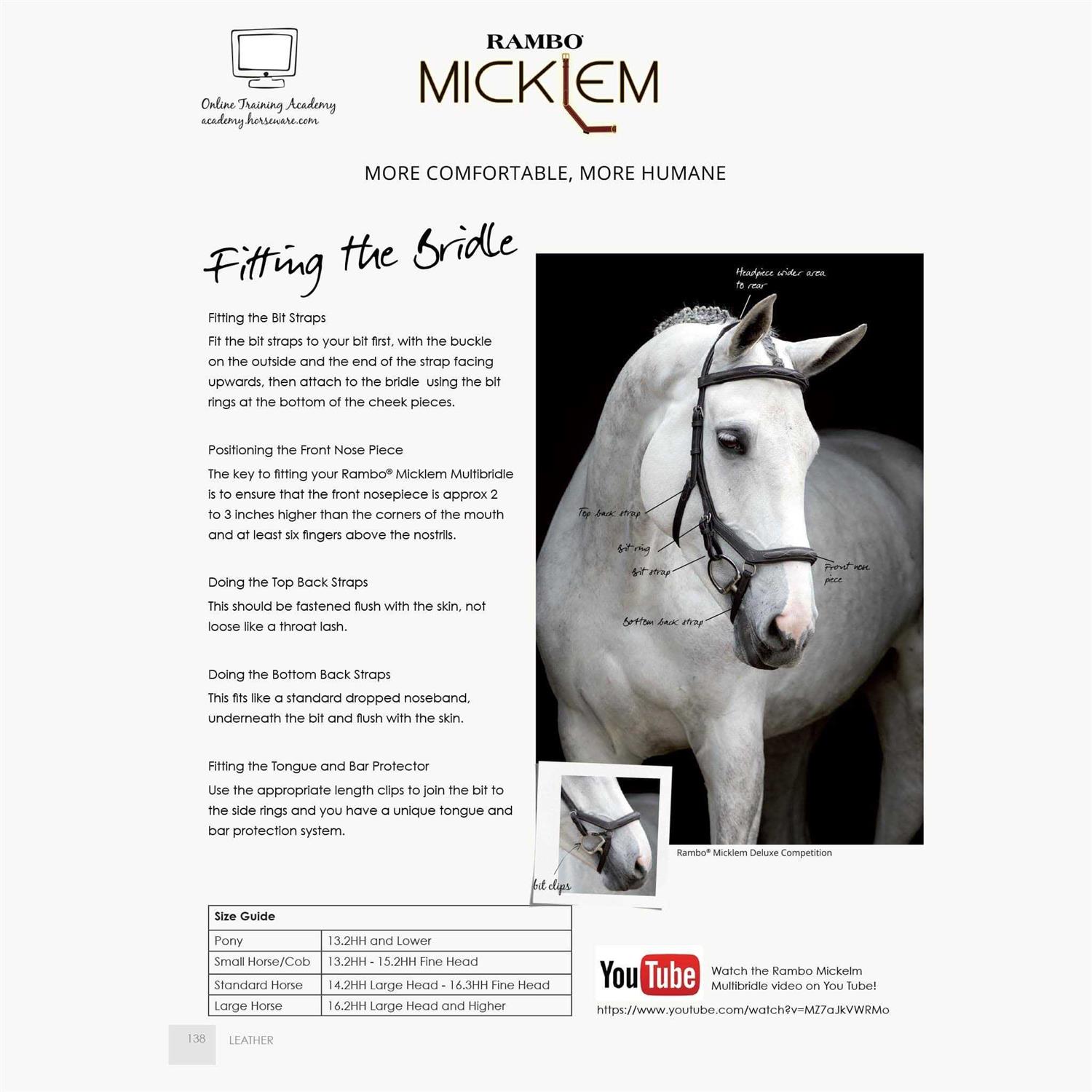 Rambo Micklem Competition Bridle - Image 5