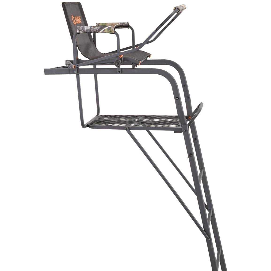 Guide Gear 15.5' Ladder Stand with Mesh Seat - Image 5