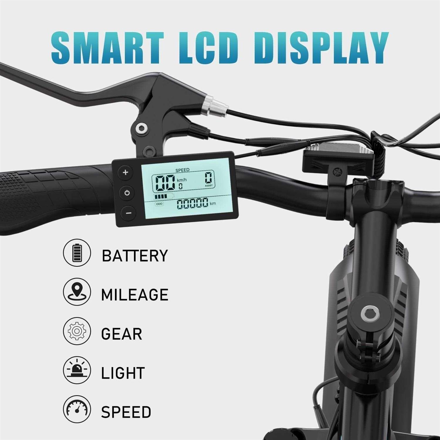 COLORWAY 500W 26X3.0 Electric Bike for Adults 36V/15Ah E Bike - Image 3