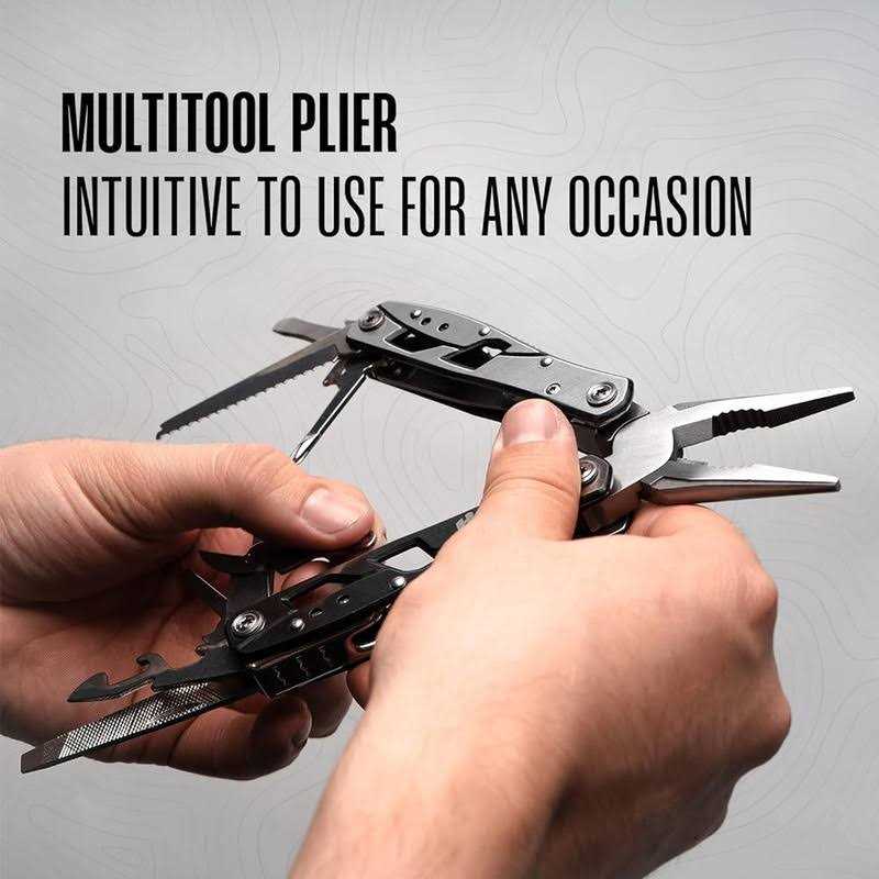 Multitool Plier 12 in 1 Stainless Steel Pocket Multi Tool with Durable Sheath for Camping - Image 3
