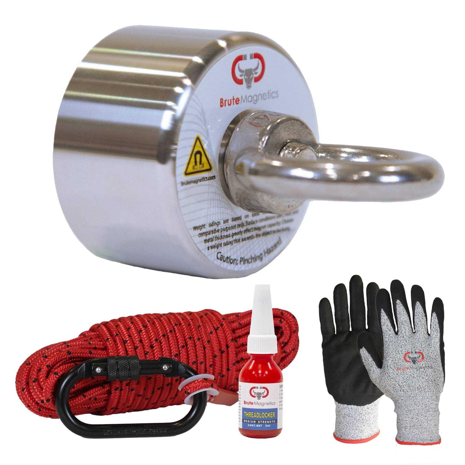 Brute Magnetics Bolt 360 800 lb Fishing Magnet Bundle