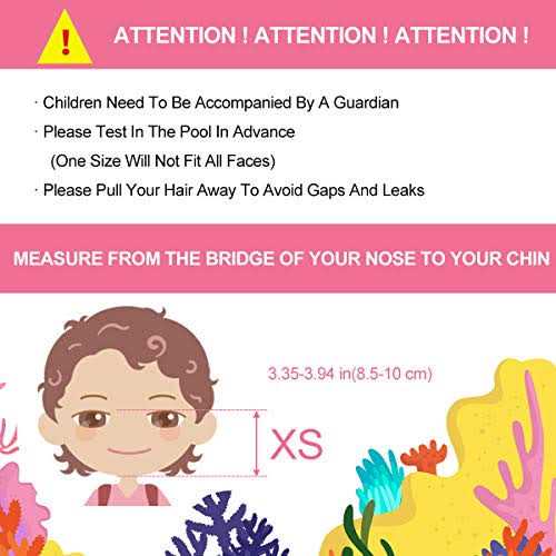 DCYSO Snorkel Mask Full Face Kids 2020 Shark Sharp Snorkeling Mask for Kid HD Seaview Anti Fog Anti Leak - Image 4