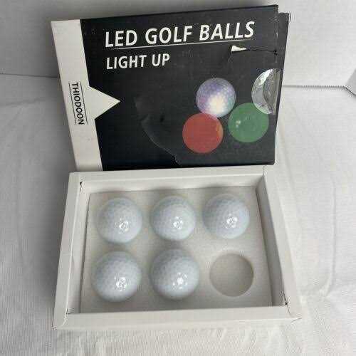 THIODOON Glow in The Dark Golf Balls Light up Led Golf Balls Night Golf - Image 2