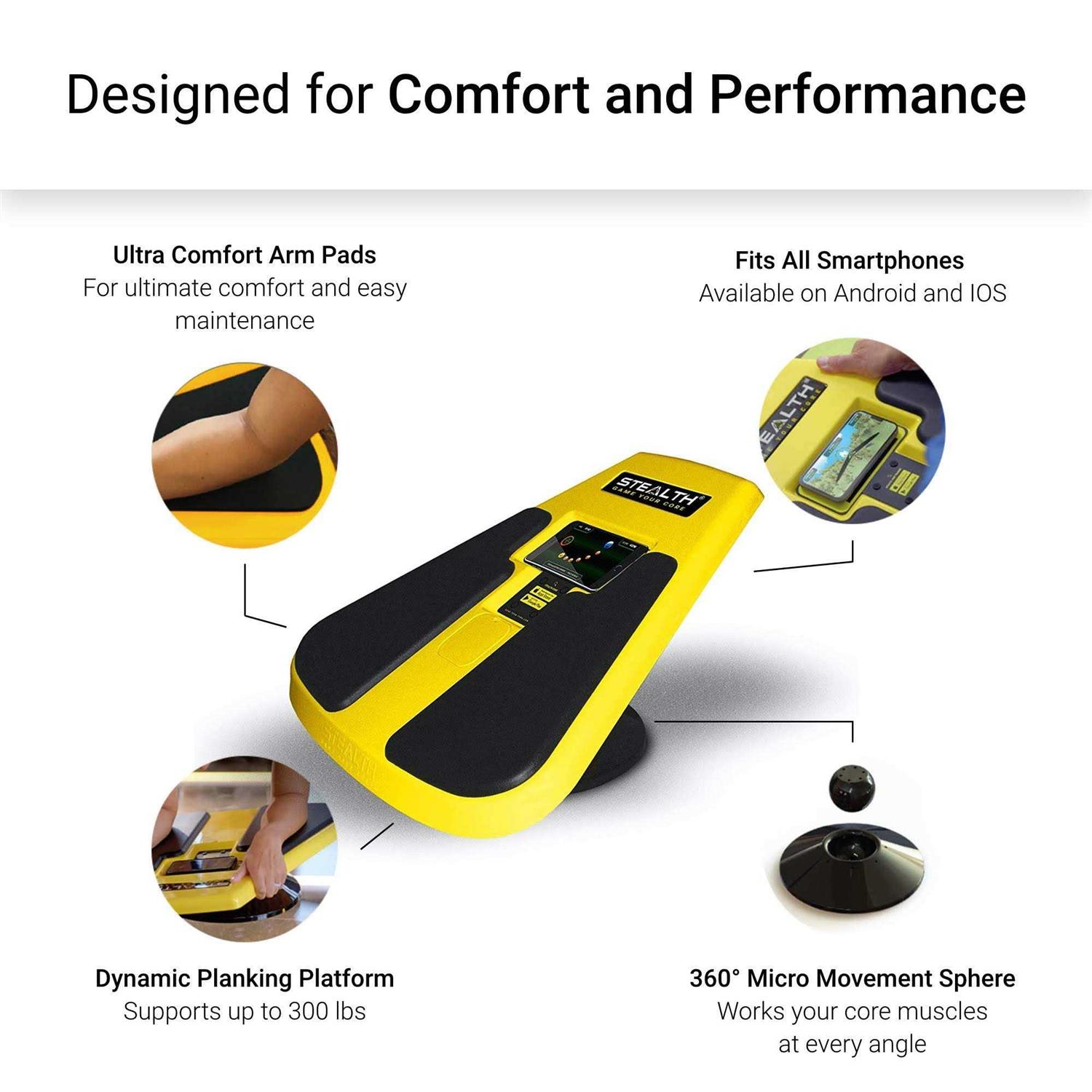 Alternative view of Stealth Fitness Stealth Abs + Plank Core Trainer Get Strong Sexy Abs and Lean Core Playing Games On Your Phone