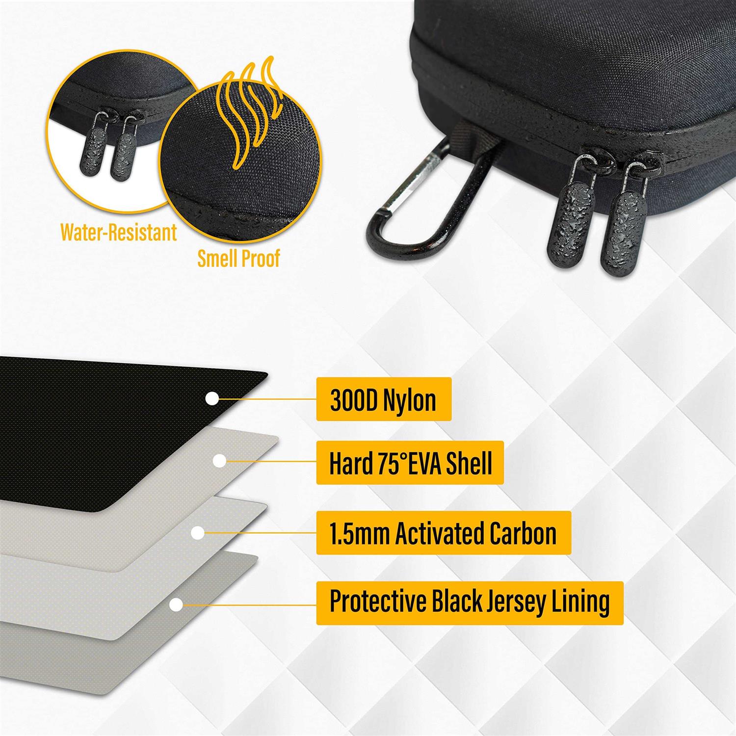 Alternative view of Steez Golf Accessory Case Golf Bag Organizer. Airtight Water-Resistant