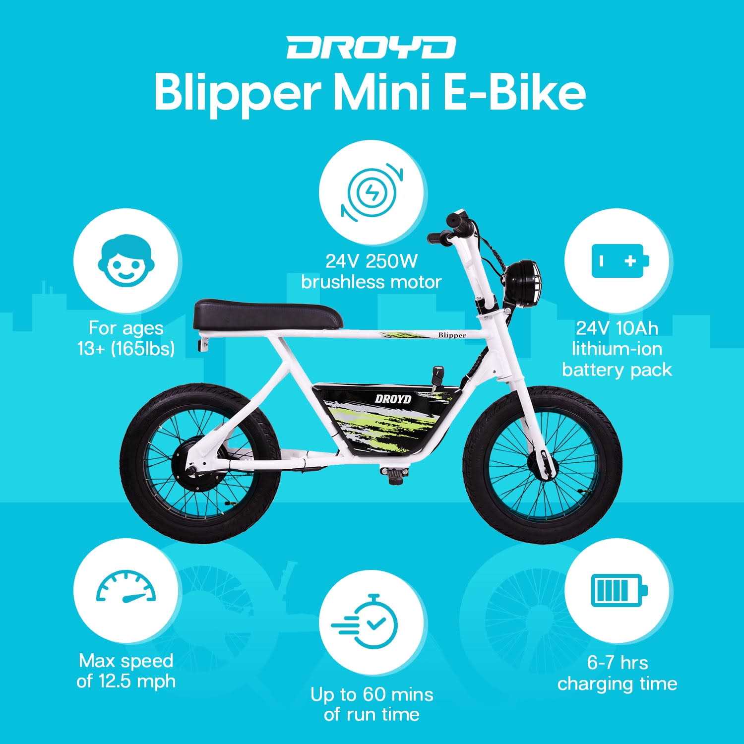 Droyd Blipper Mini E-Bike - Image 3