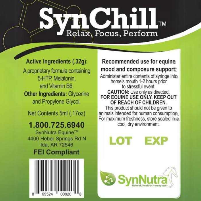 SynChill Oral Horse Calming Gel - Image 5