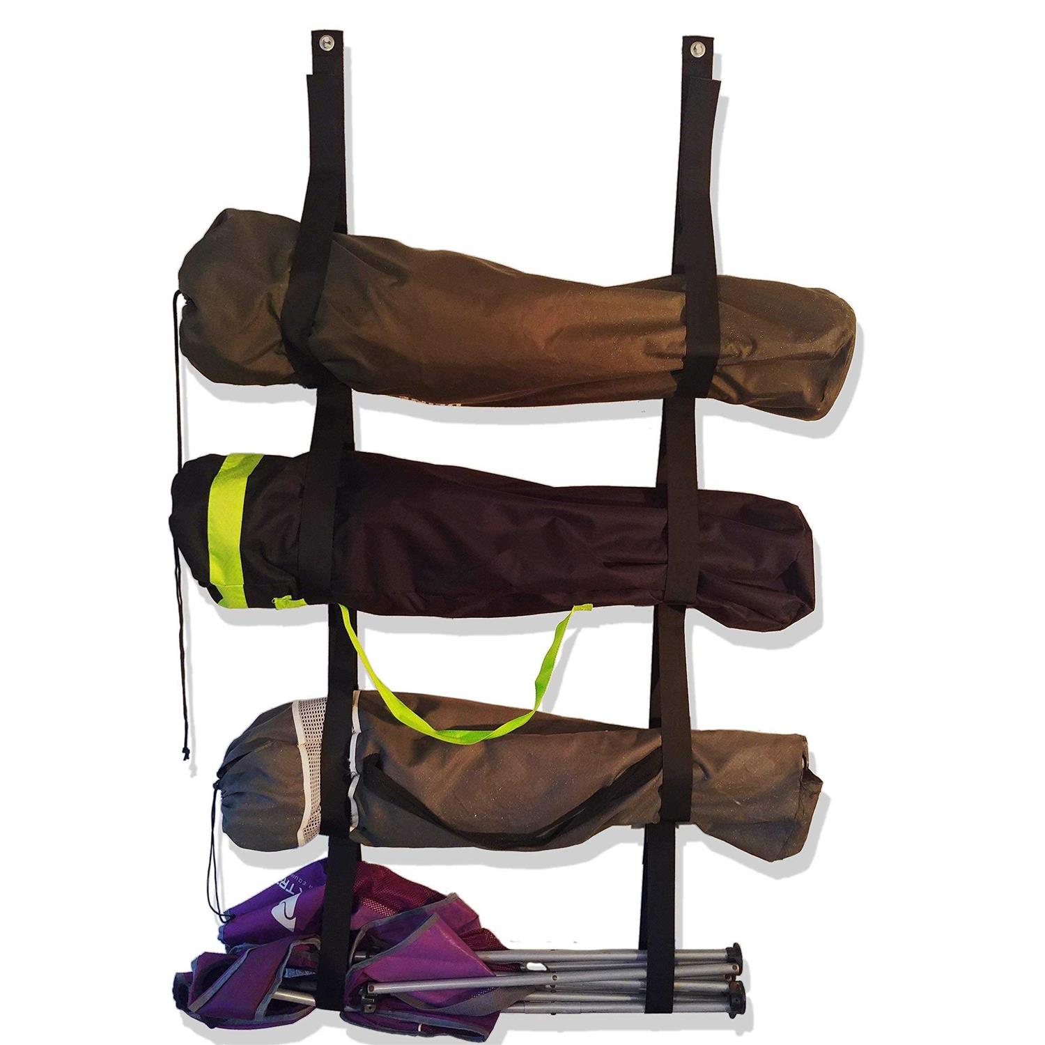 Tymedration Camping Chair Wall Storage for Garage. This Organizer System Holds 4 Chairs. Simple Easy Wall Mount for Garage Organization - Image 5