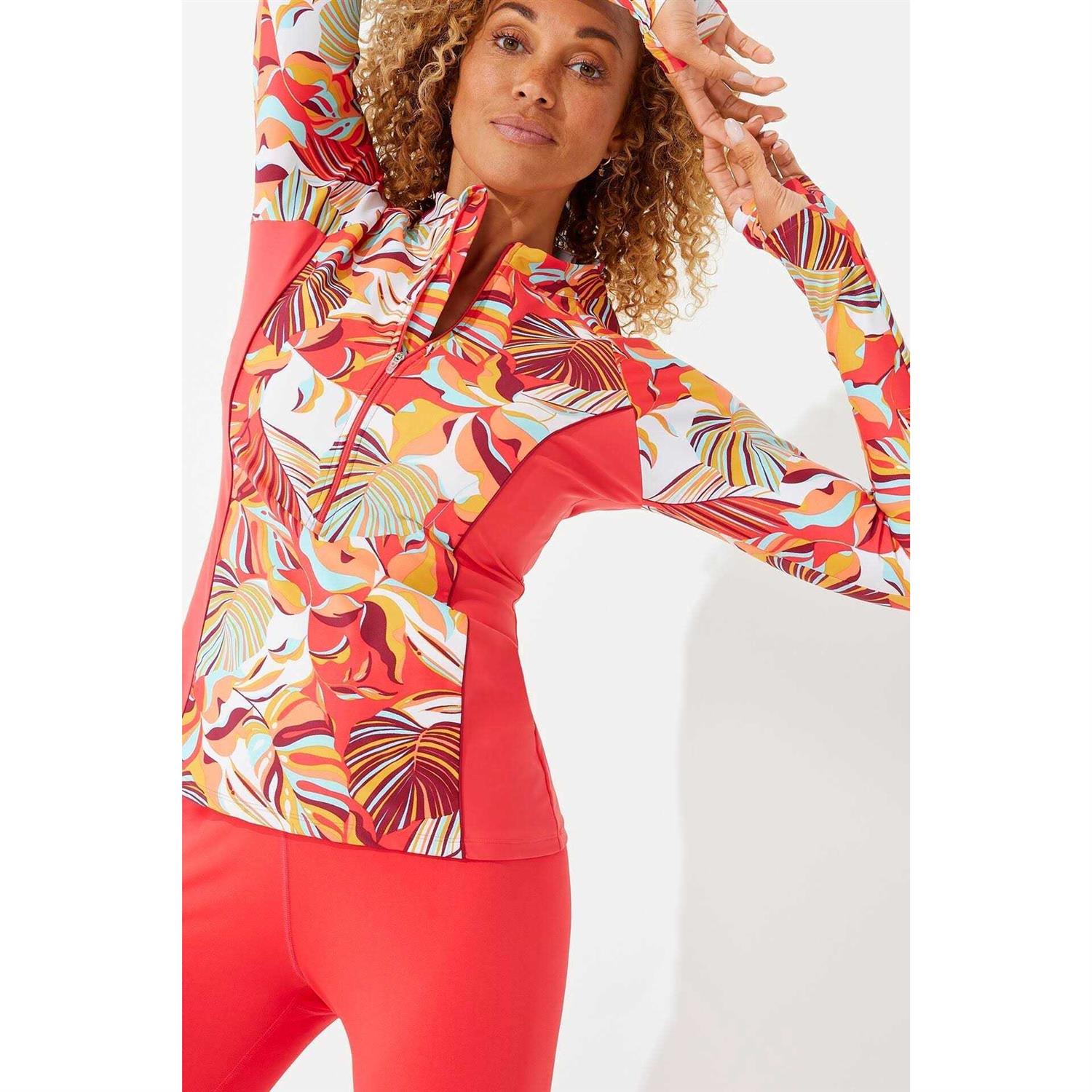Coolibar Women's UPF 50+ Escalante Zip Rash Guard - Image 4