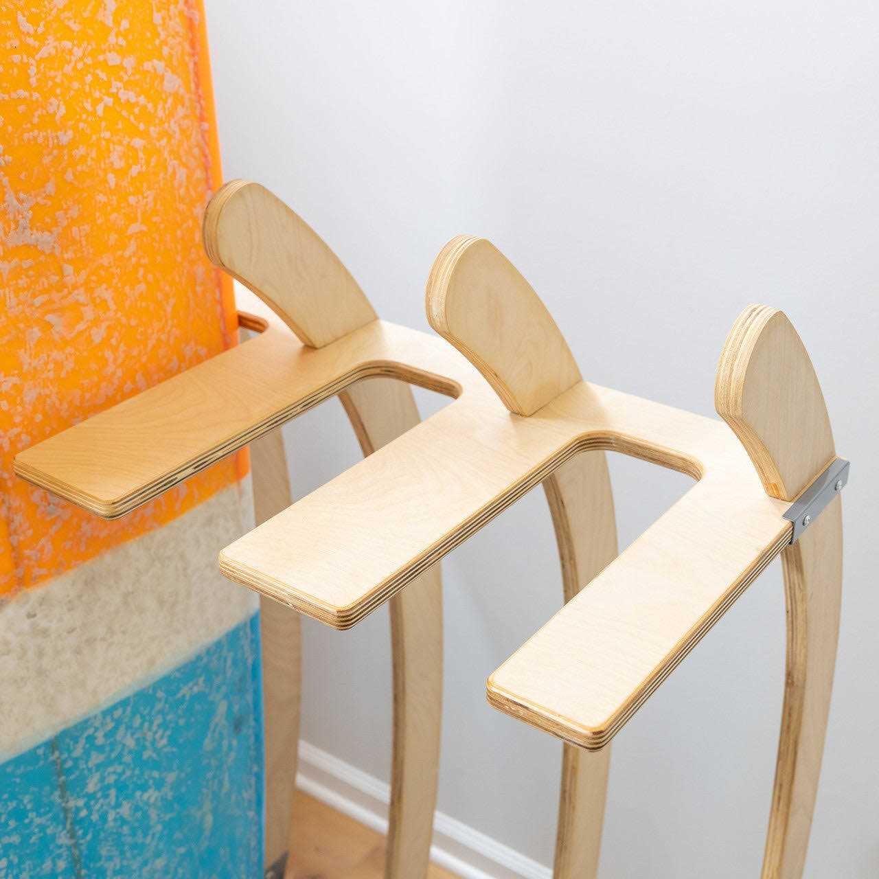 storeyourboard Freestanding Surf Rack Wooden Surfboard Display Stand - Image 4