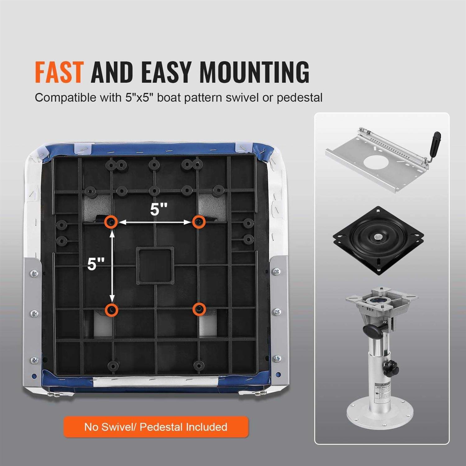 Vevor Zdczygkb2j00f5l1ev0 21.85 in. High Back Boat Seat - Image 5