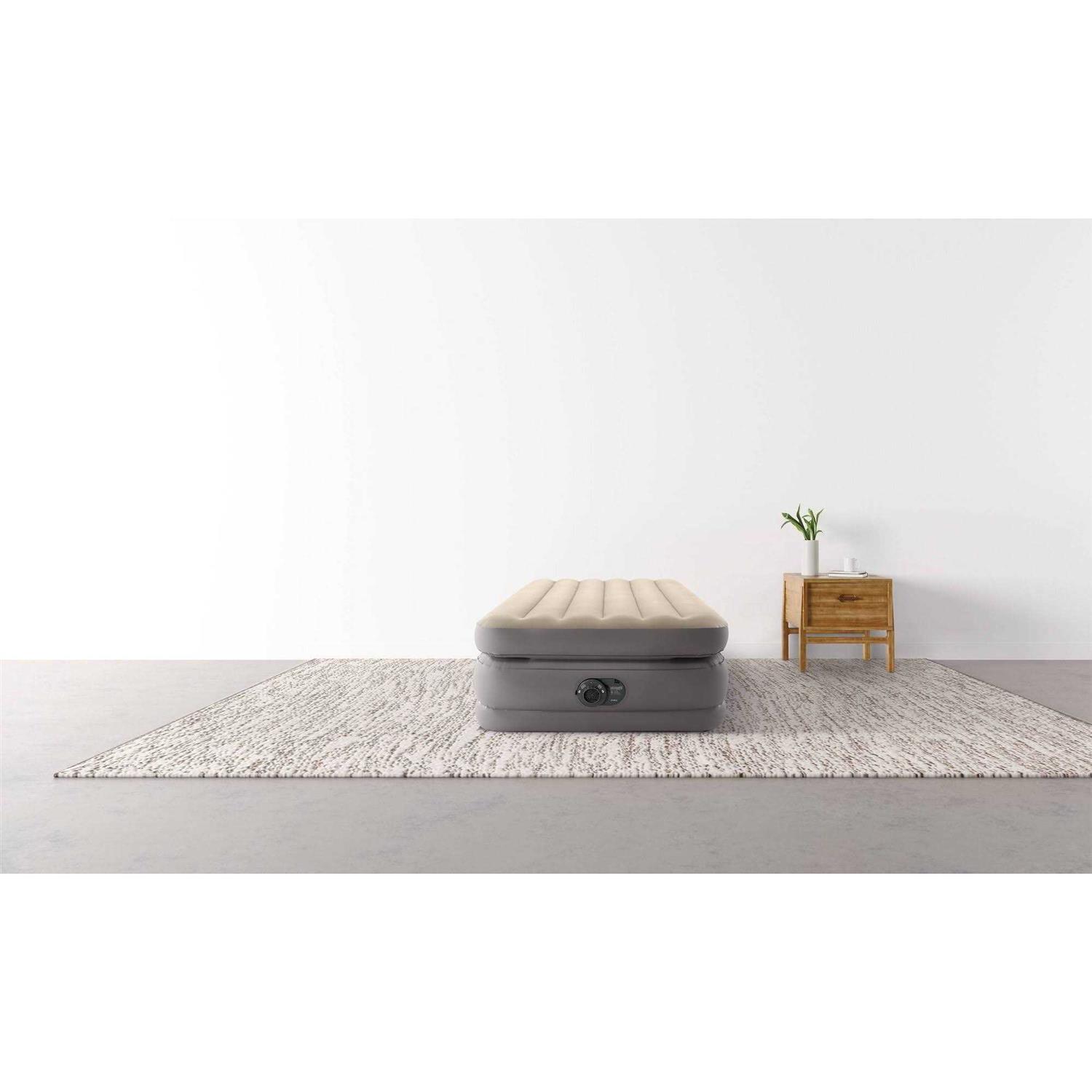 Intex Twin 20' Dual Layer Air Mattress with Built-in Pump - Image 5