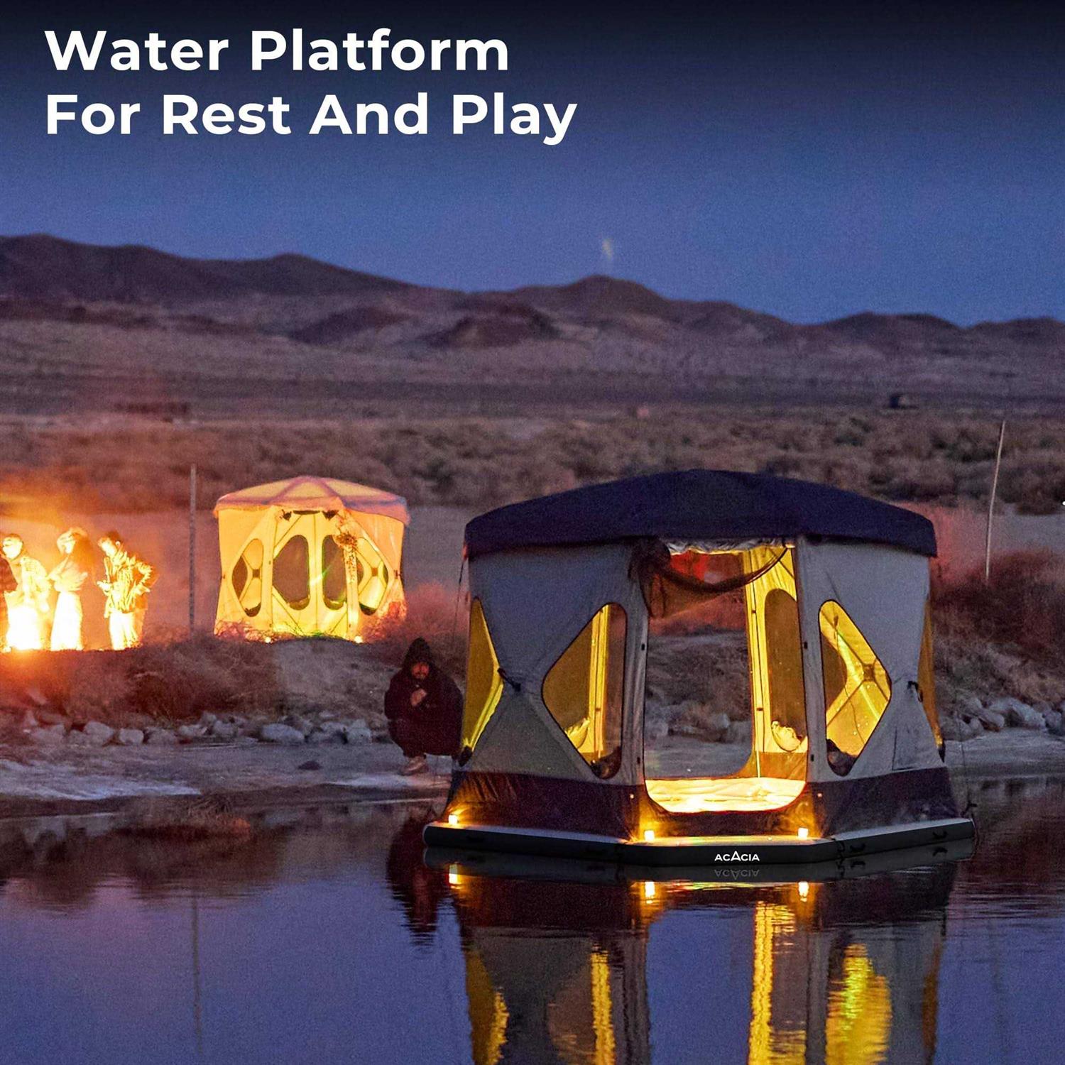 ACACIA Air Floor XL for Space Camping System 4-Layer 6-Inch-Thick Inflatable Floor for Floating Tent - Image 3