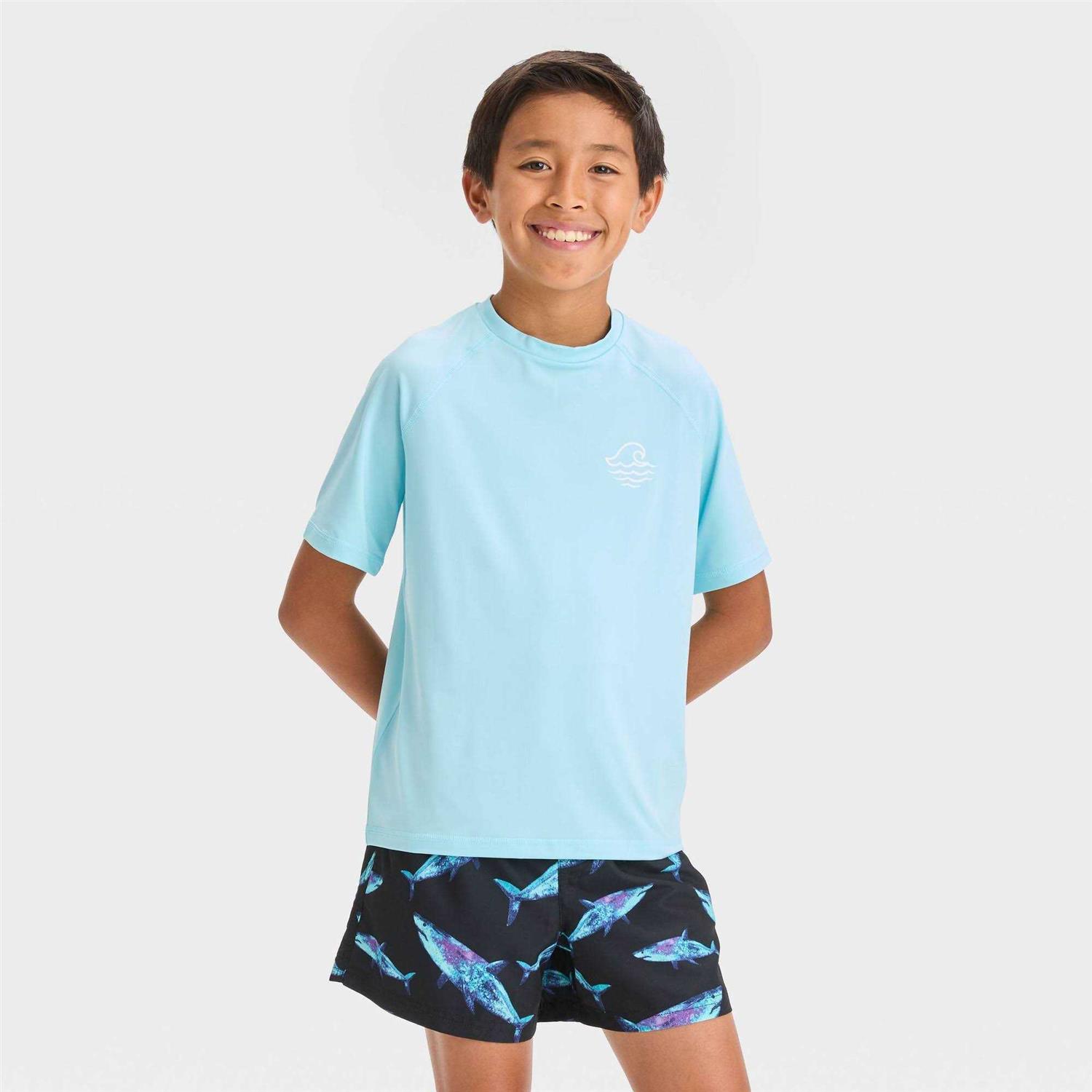 Boys' Art Class Wave Rash Guard Top