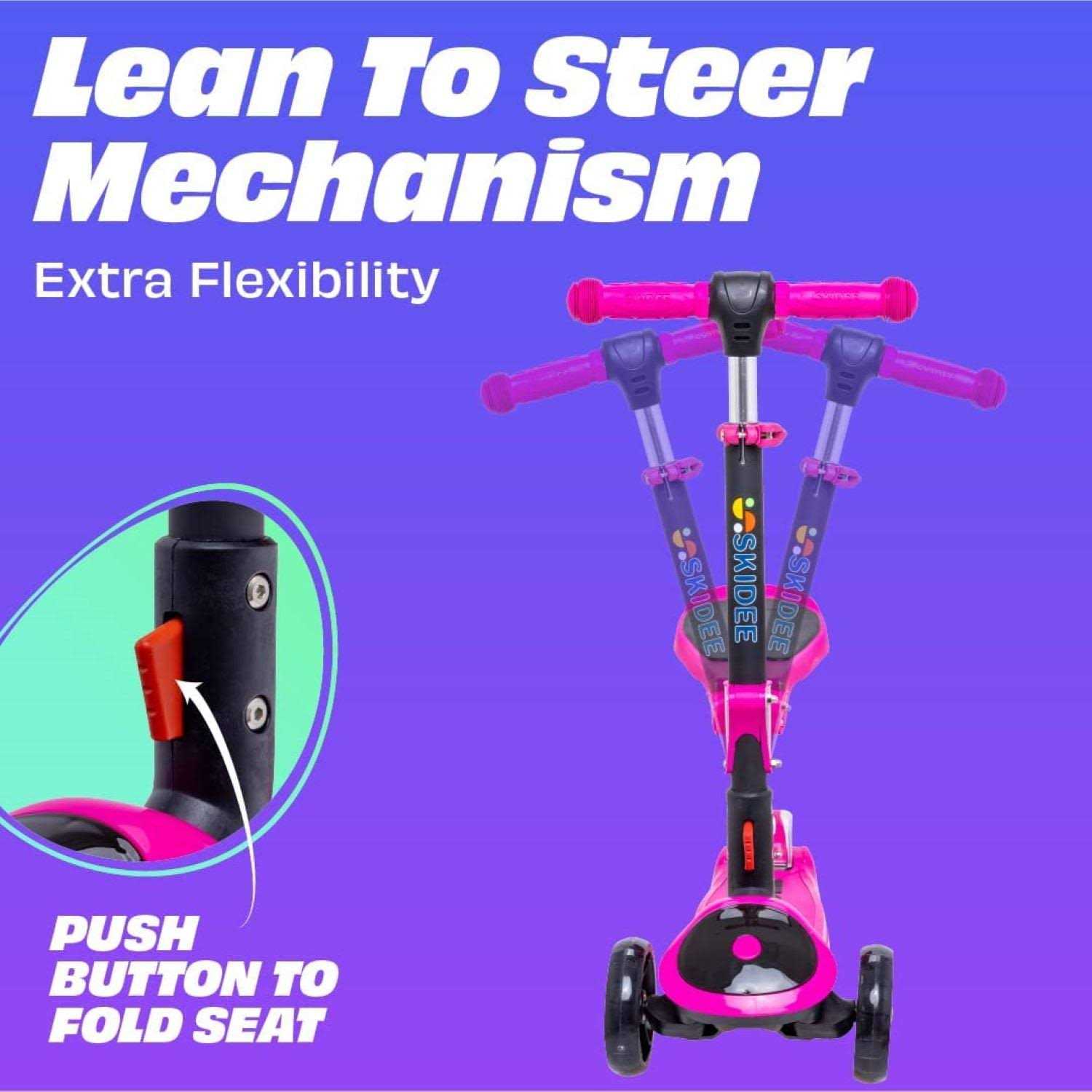 Skidee Kick Scooters for Kids Adjustable Height - Image 4