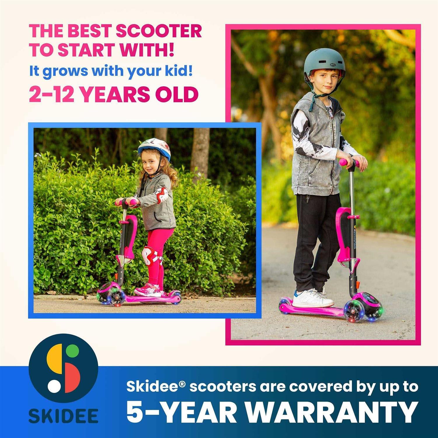 Skidee Kick Scooters for Kids Adjustable Height - Image 5