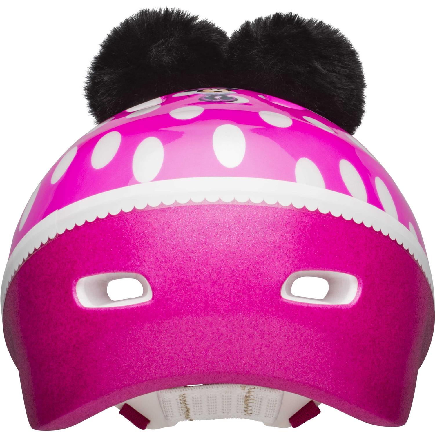 Bell Disney Minnie Mouse Pom Pom Ears Bike Helmet - Image 5