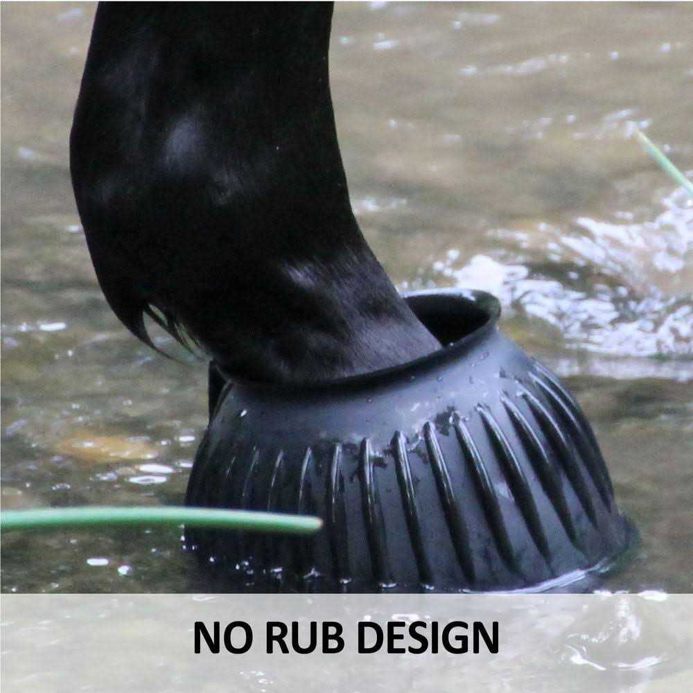 Dura-Tech Ribbed Rubber Double Lock Bell Horse Boots - Image 3