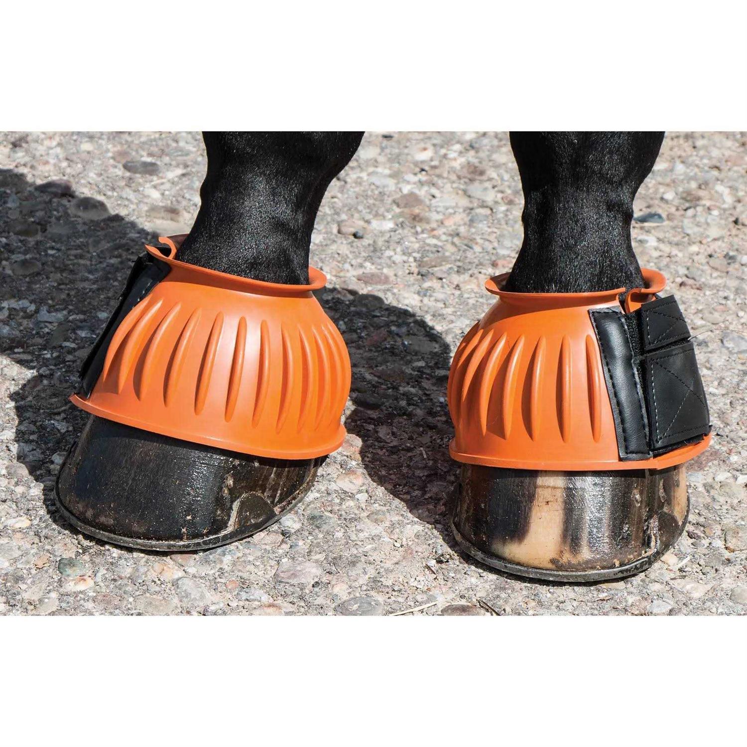 Dura-Tech Ribbed Rubber Double Lock Bell Horse Boots - Image 4