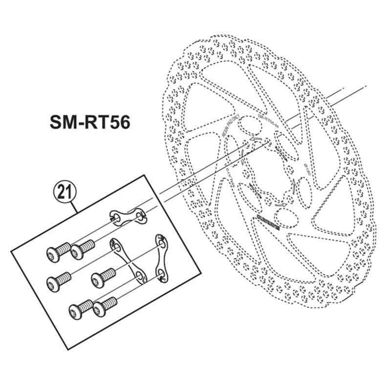 Shimano SM-RT56 6-Bolt Disc Brake Rotor - Image 2