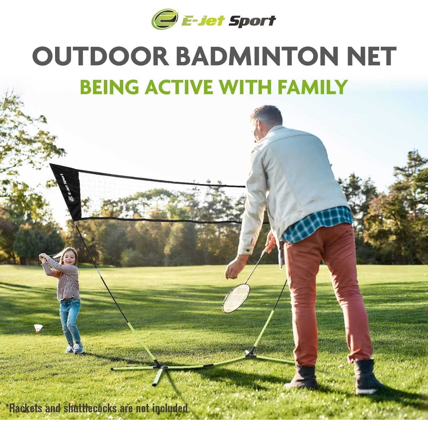 E-jet Badminton Net Portable & Instant Setup Backyard Fun - Image 3
