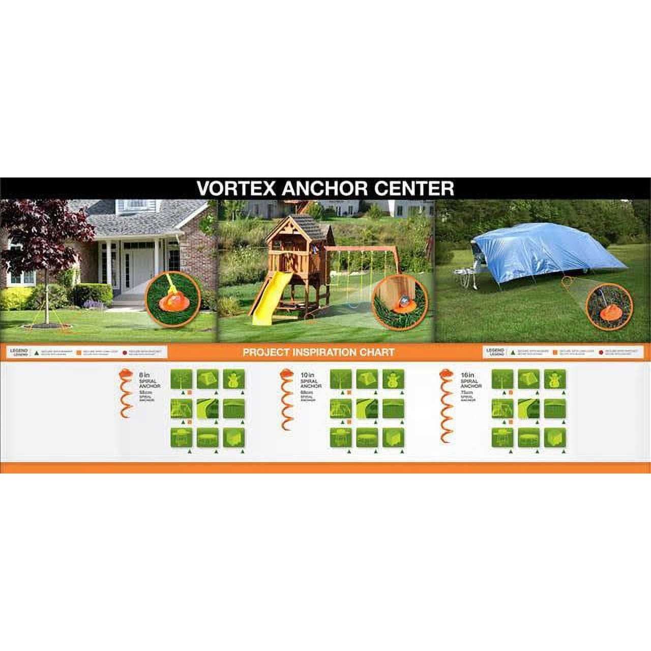 Vortex Spiral Folding Ring Anchor,16 In. ANCFR16-ORG-A - Image 5