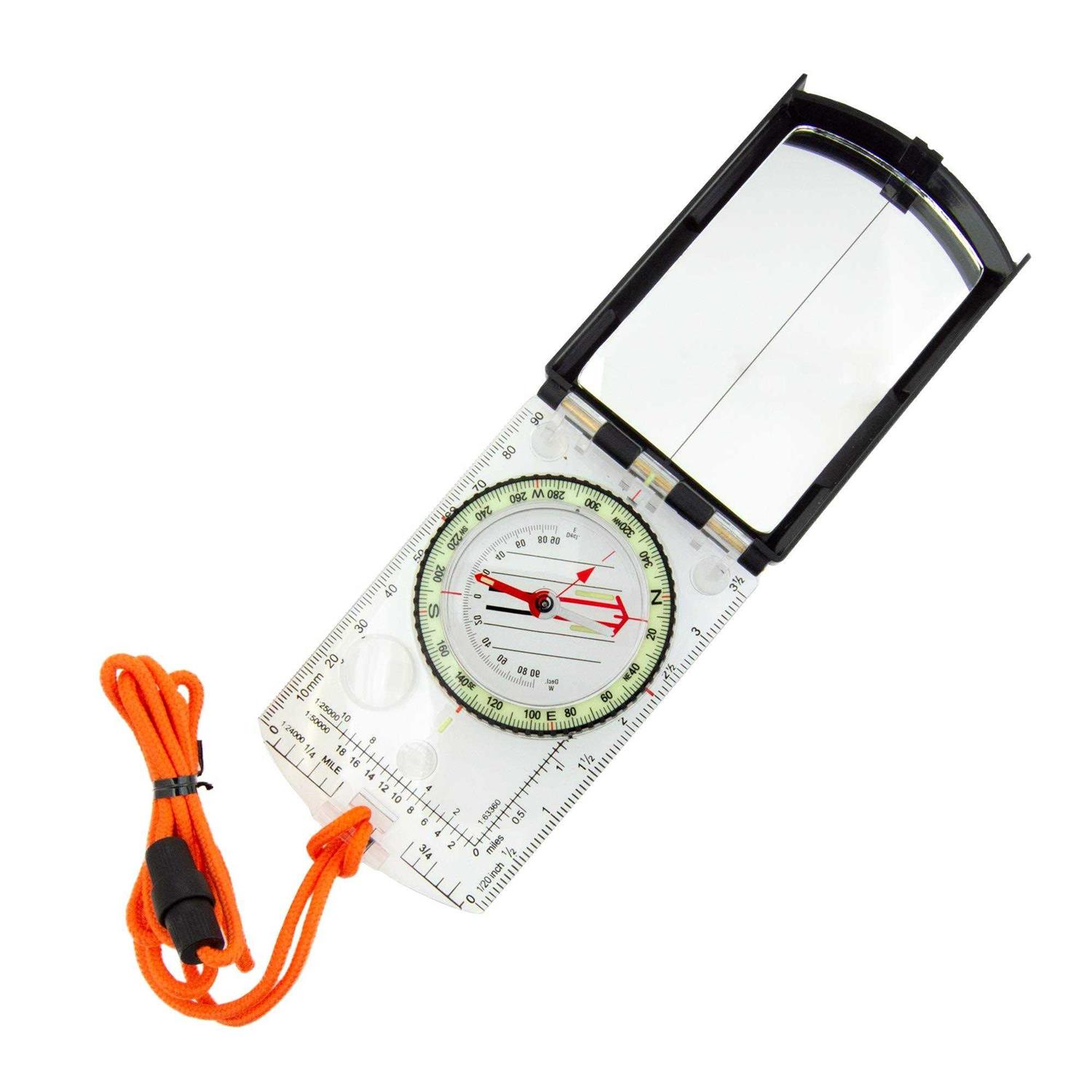 Sun Company ProSight Sighting Map Compass with Adjustable Declination