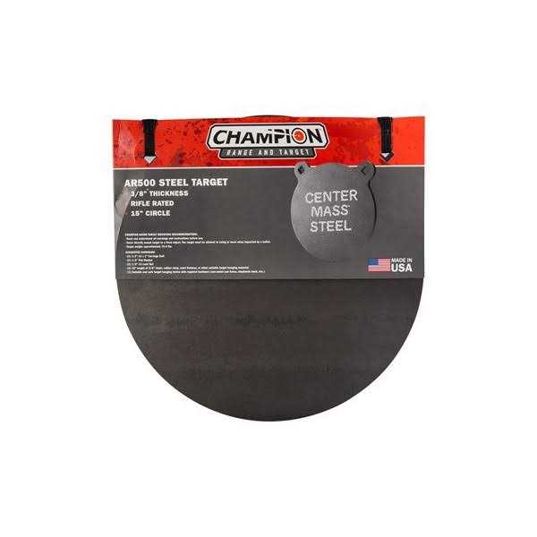 Alternative view of Champion Center Mass AR500 Steel Target