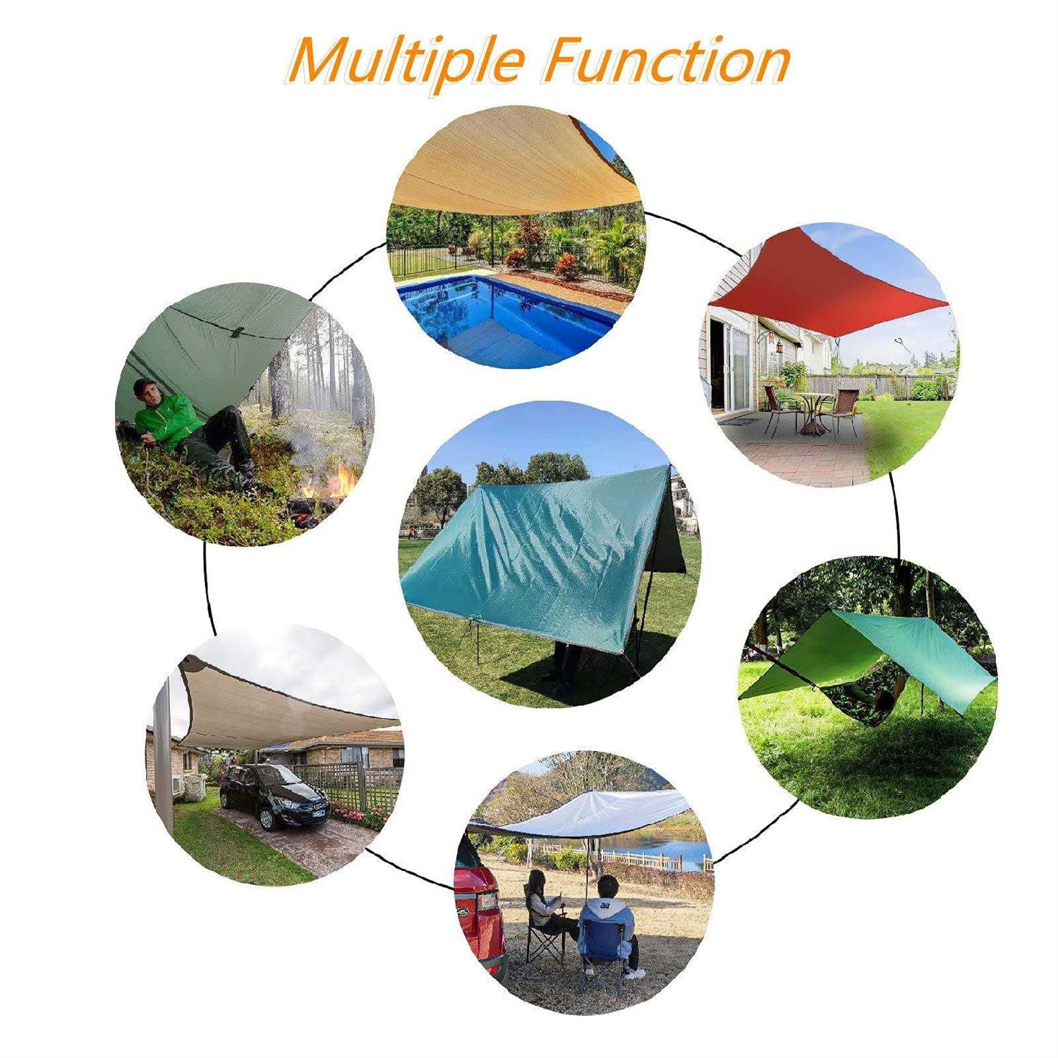 Slan Arrow Versatility Car Awning Camping Car Tail Tent Waterproof Shed 210D Silver Coated Oxford Cloth Tent for Outdoor Activities Like Camping - Image 2