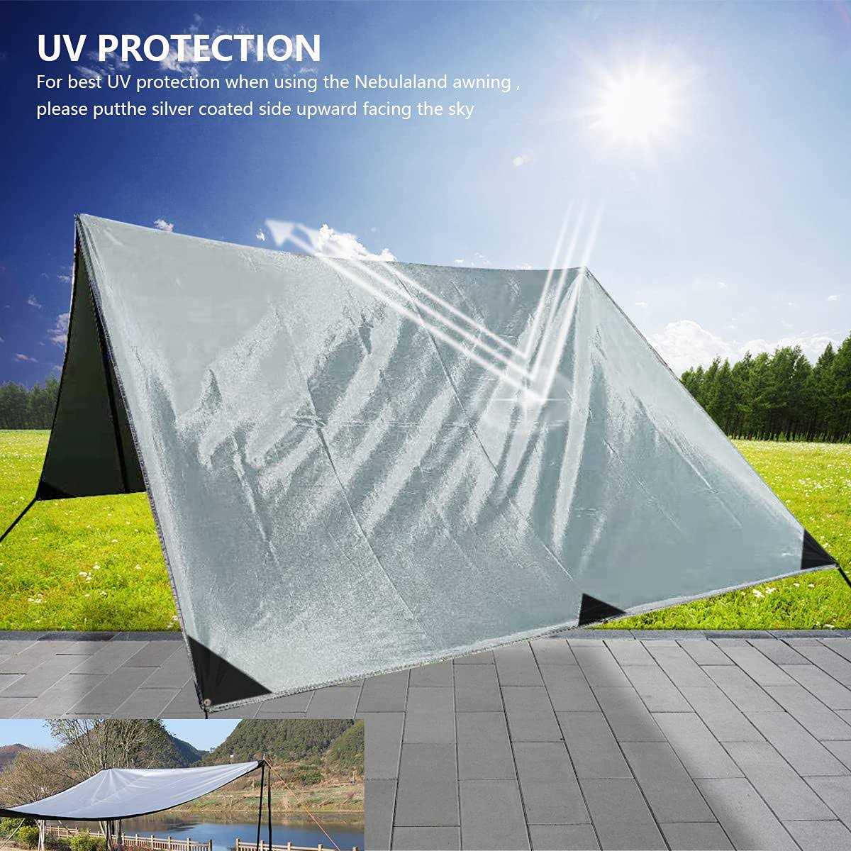 Slan Arrow Versatility Car Awning Camping Car Tail Tent Waterproof Shed 210D Silver Coated Oxford Cloth Tent for Outdoor Activities Like Camping - Image 5