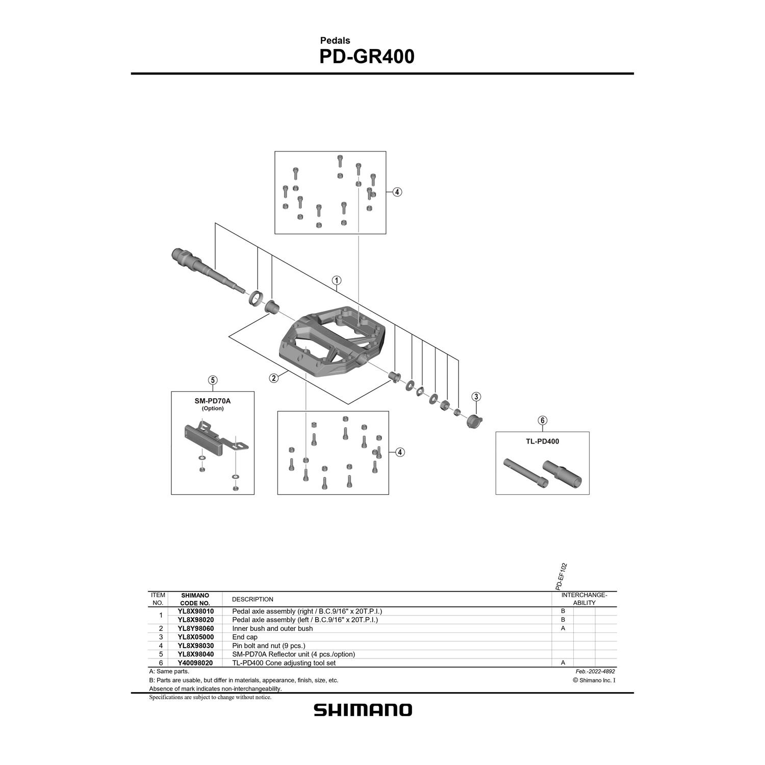 Shimano Flat PD-GR400 Pedals - Image 3