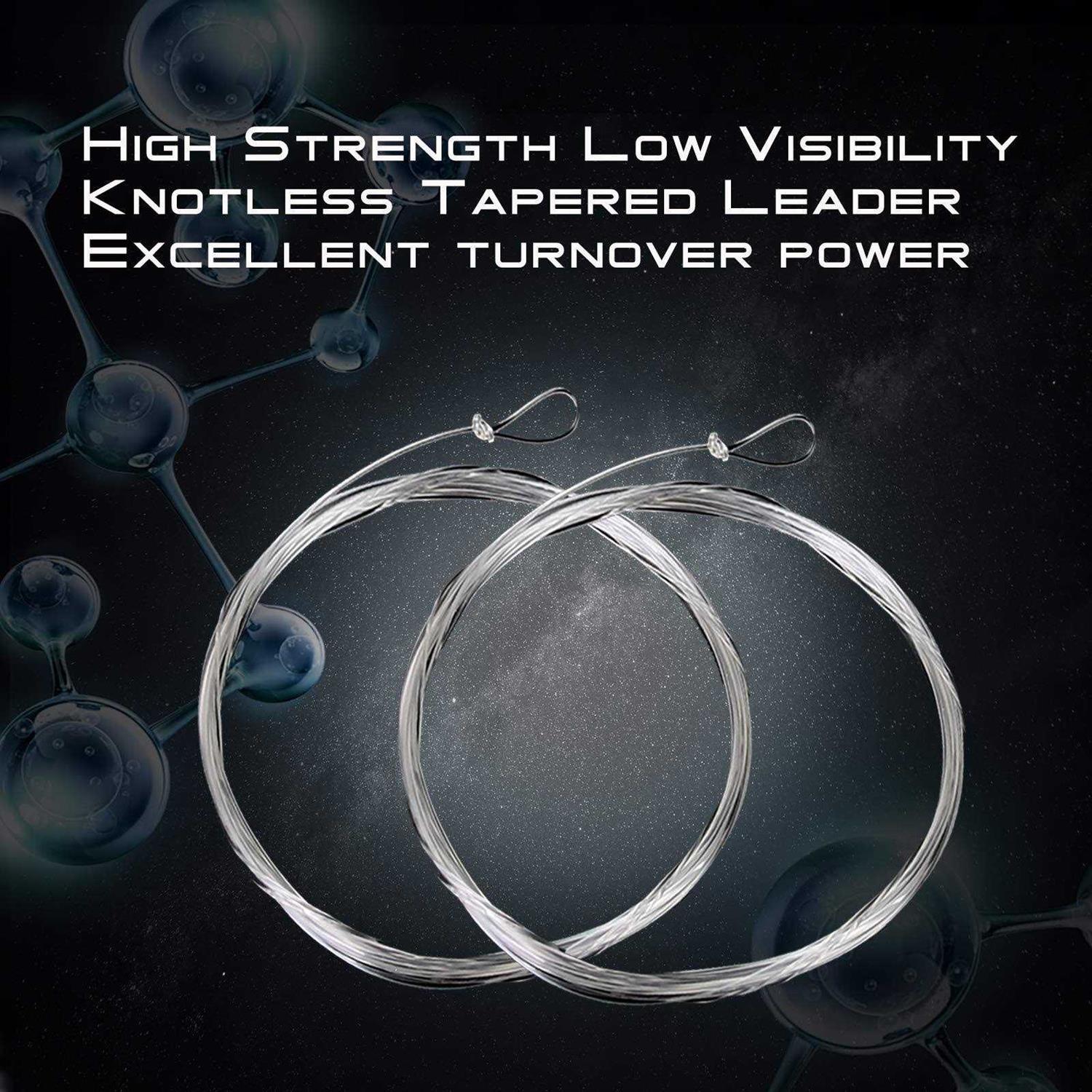 Maxcatch Fly Fishing Tapered Leader Line 6 Pack -Pre-Tied Loop - Image 4