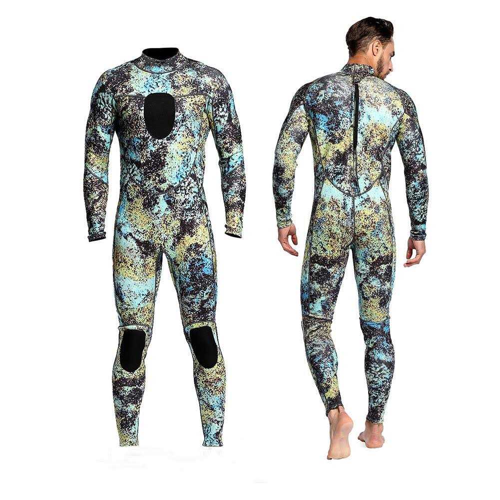 Dyung Tec Wetsuits Mens 3mm Camo Neoprene Scuba Diving Unisex One Piece Sport Skin Spearfishing Full Suit