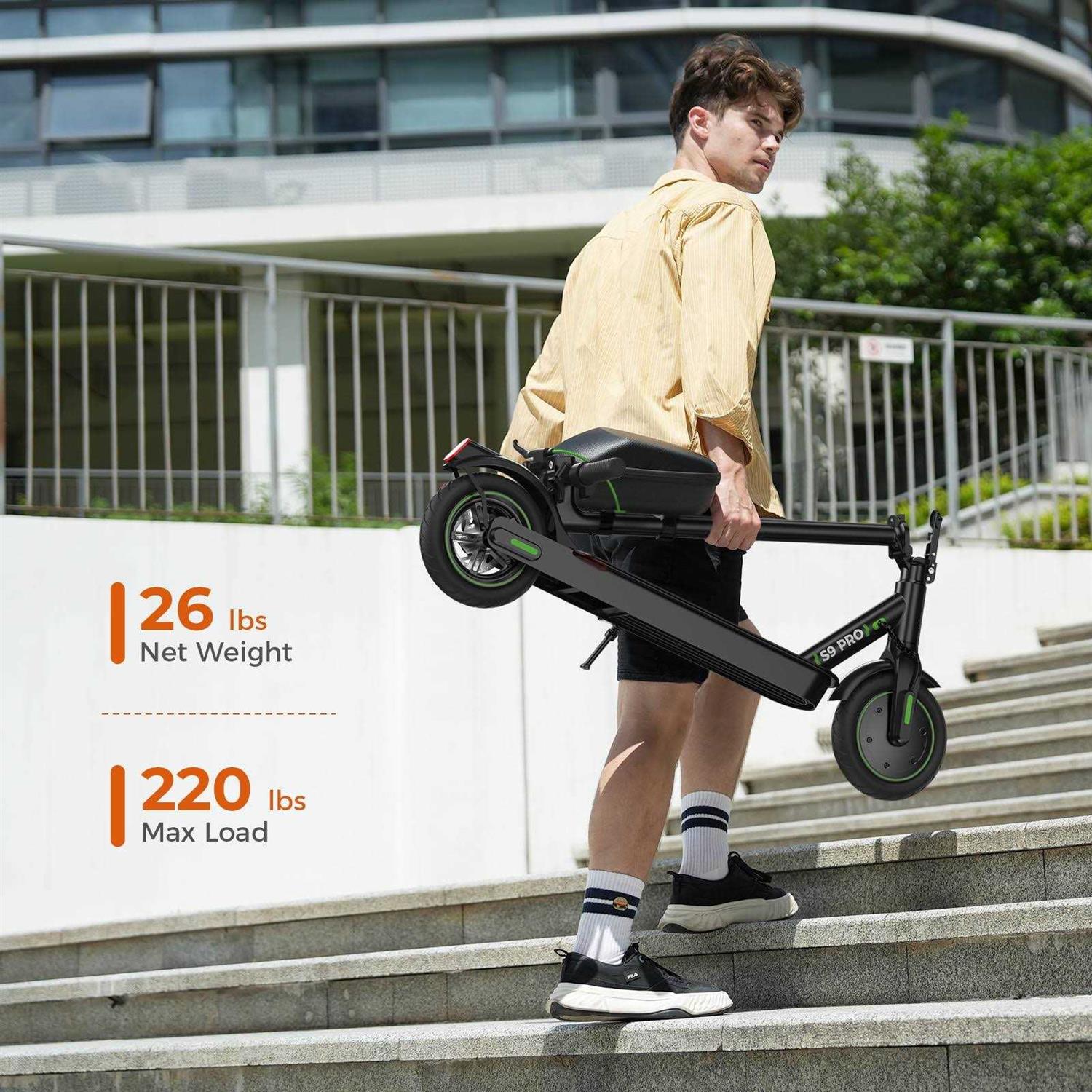 Isinwheel S9Pro Electric Scooter 18.6 Mph Up To 21 Miles Long Range - Image 4